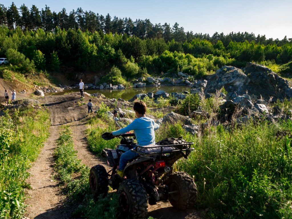 Hiking carefully by atv. ATV & UTV Accidents happen too often.