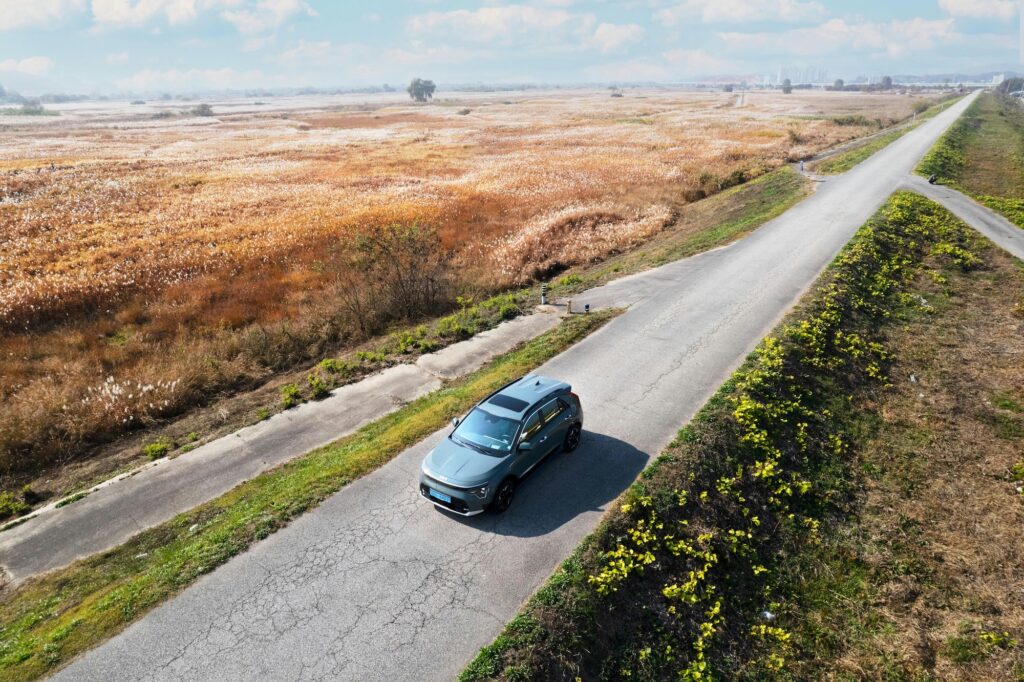 A car on the road