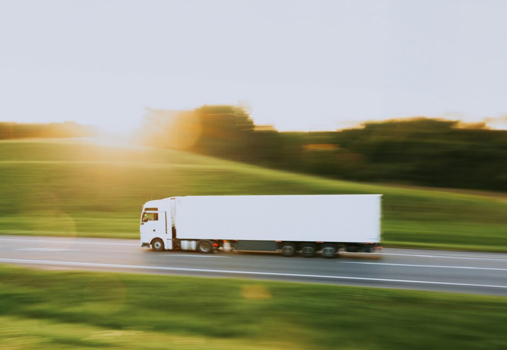 A white truck